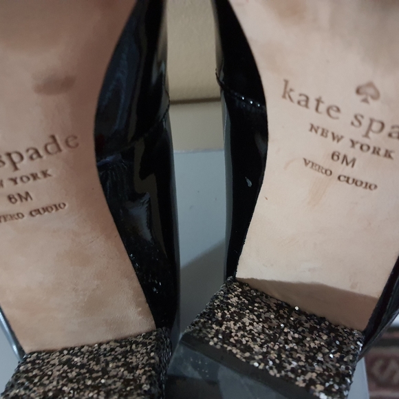 Kate Spade block glitter heels - Picture 8 of 9